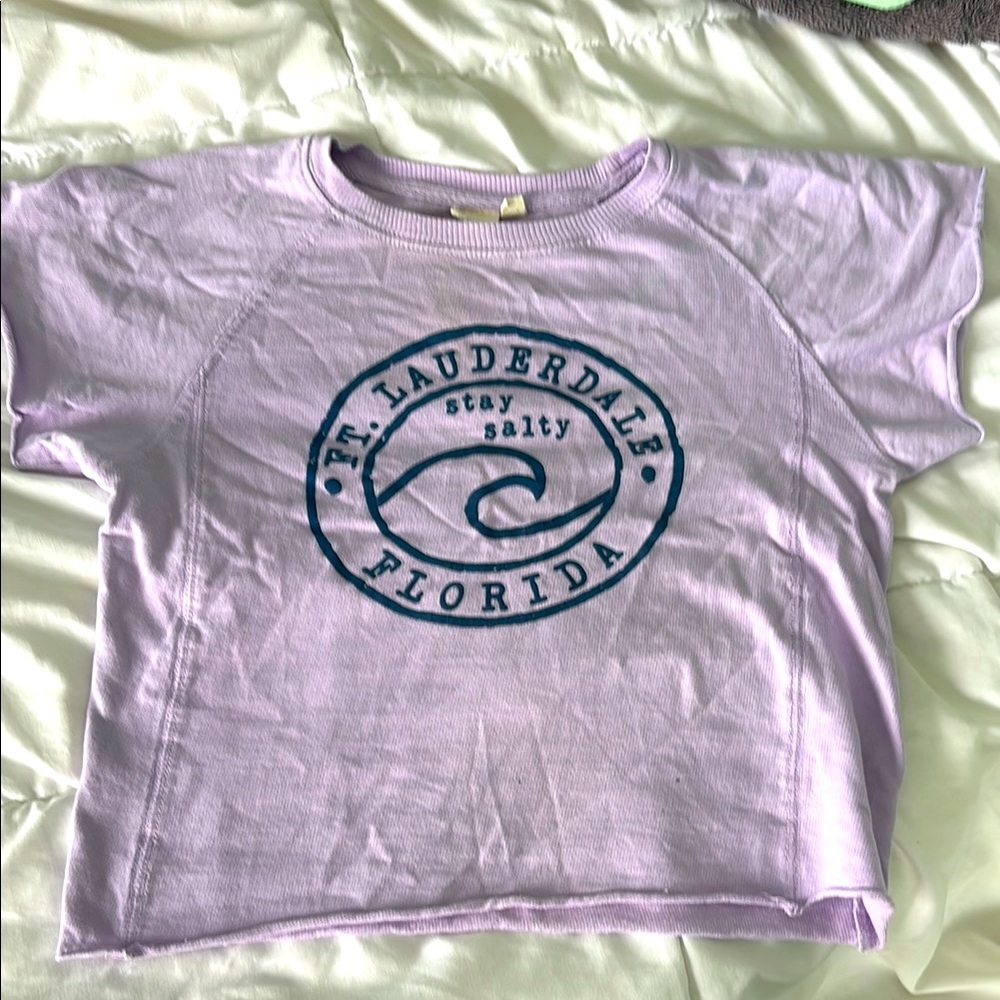 Purple Kids Shirt with Graphic Print